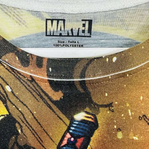 Marvel Deadpool T-Shirt All Over Print Double Sided Short Sleeve Mens Size Large - Picture 9 of 10